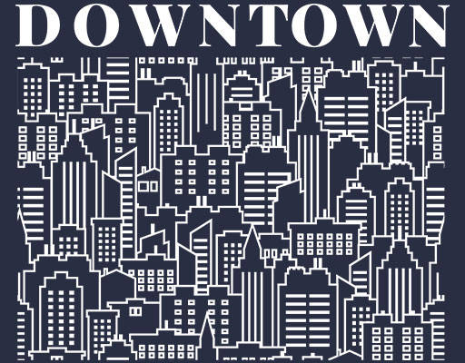 卡通文字矢量城市建筑线条矢量卡通建筑线条