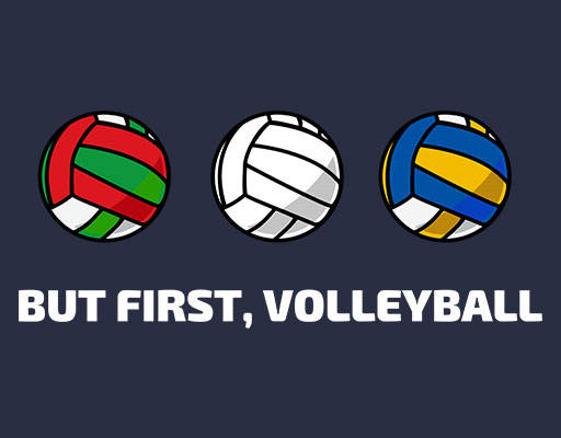 卡通排球矢量彩色排球英文字母矢量