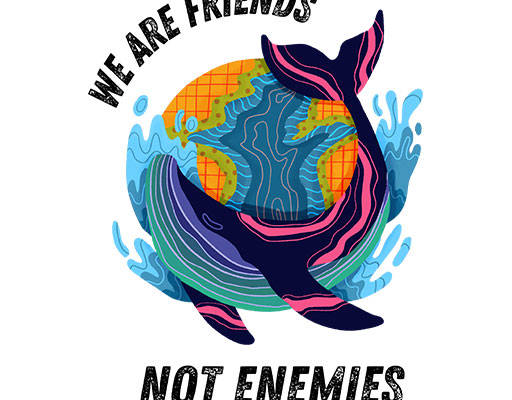 卡通鲸鱼矢量彩色海洋生物手绘鲸鱼英文字母矢量