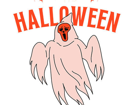 卡通幽灵图案手绘卡通英文字母简笔卡通