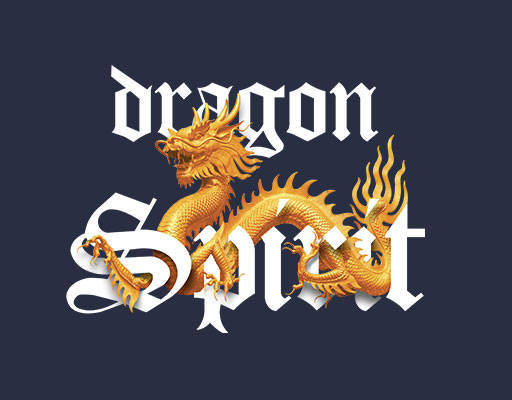 雕塑龙金色龙黄金龙图案立体英文字母3D龙照片