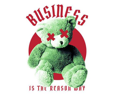 卡通小熊毛绒玩具图案英文字母矢量卡通小熊公仔