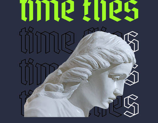 雕塑图案人物头像雕塑手写英文字母矢量女孩头像