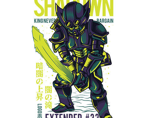 卡通机器人矢量武士盔甲矢量简笔卡通矢量手绘卡通人物矢量