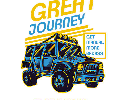 卡通汽车矢量手绘卡通交通工具矢量吉普车矢量越野车矢量