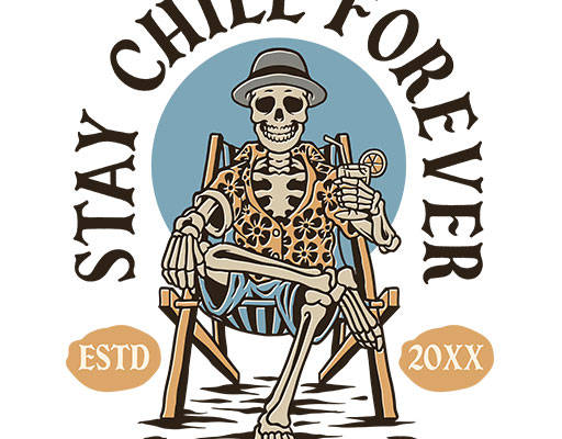 卡通骷髅头矢量手绘卡通人物简笔英文字母矢量夏日图案