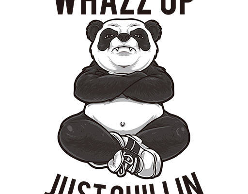 卡通熊猫矢量手绘卡通动物简笔卡通熊猫