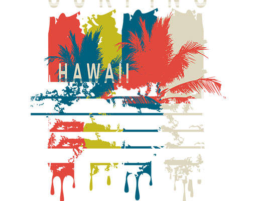 卡通椰子树矢量手绘卡通破碎英文字母矢量