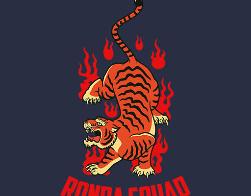 卡通动物矢量卡通老虎简笔卡通矢量火焰老虎矢量