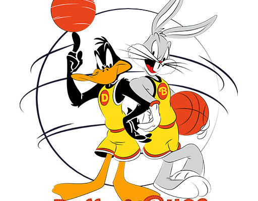 卡通动物矢量兔八哥矢量打篮球的兔子矢量卡通鸭子矢量