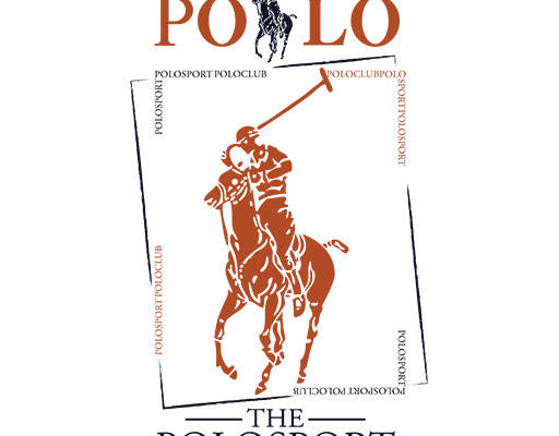 polo英文字母矢量骑马人物矢量骑马剪影图案