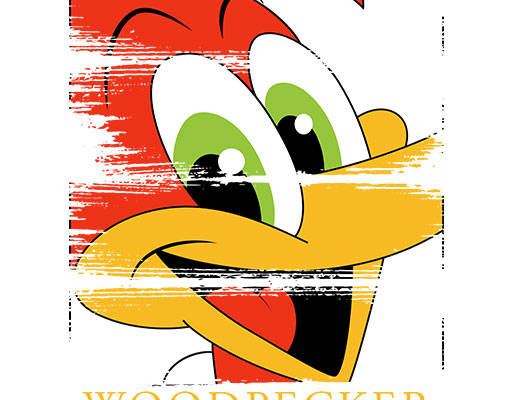 卡通小鸟头像矢量手绘卡通动物头像破碎动物头像