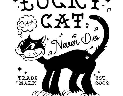 卡通猫咪矢量手绘卡通动物涂鸦卡通猫矢量手写英文字母矢量黑色猫