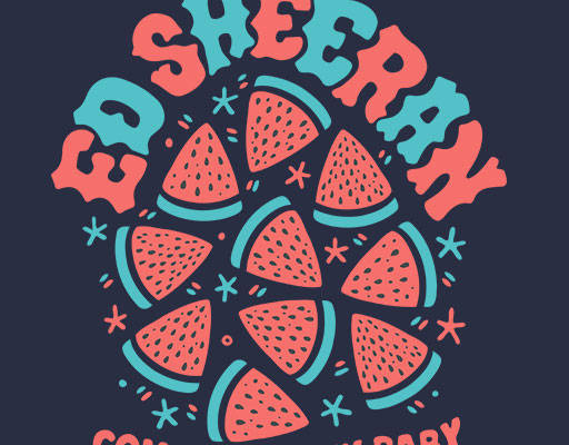 卡通西瓜矢量手绘卡通水果矢量手写英文字母矢量涂鸦卡通西瓜