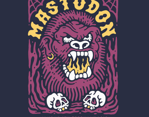 卡通动物矢量手绘大猩猩头像手绘动物骷颅头矢量