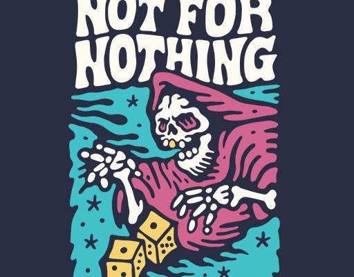 卡通死神矢量手绘卡通骷颅头矢量涂鸦卡通英文字母矢量