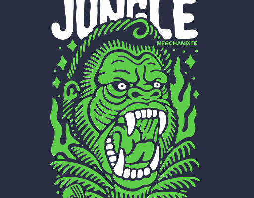 卡通大猩猩矢量手绘卡通动物英文字母矢量涂鸦卡通动物