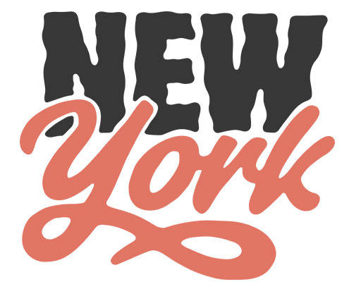 简约文字矢量数字字母矢量NEW YORK英文字母矢量