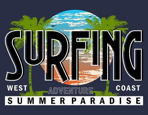 卡通英文字母矢量立体英文字母矢量卡通椰子树风景矢量