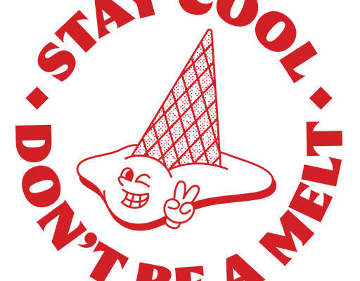 卡通雪糕矢量手绘卡通雪糕微笑表情矢量