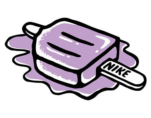 卡通雪糕手绘卡通雪糕简笔雪糕融化的雪糕