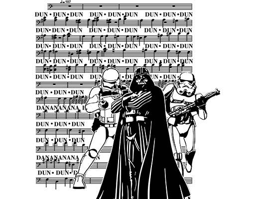 未来战士星球大战人物矢量音乐乐谱图案star wars