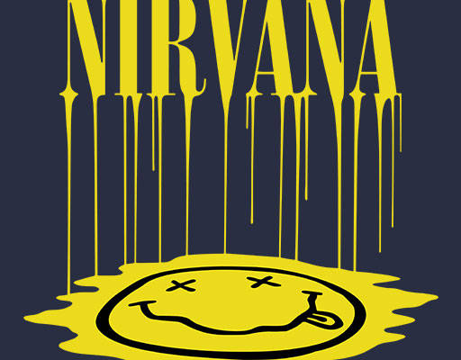 流墨滴墨图案微笑表情矢量卡通表情