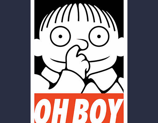 卡通男孩头像手绘卡通人物抠鼻子的卡通男孩头像