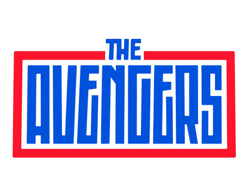 方形英文字母矢量简约文字矢量红色线条