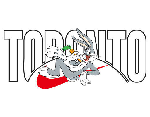 兔八哥矢量手绘卡通兔子简笔卡通动物英文字母线条