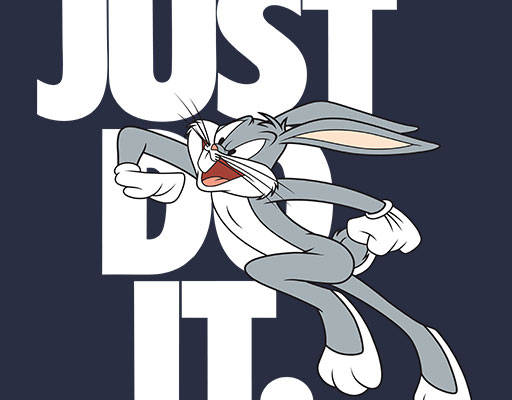 just do it 英文字母矢量卡通兔子兔八哥矢量手绘兔子简笔卡通动物