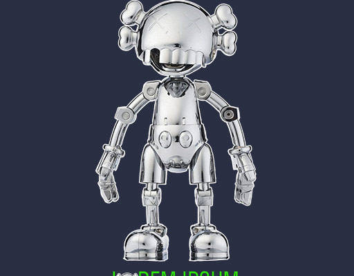 卡通机器人图案金属机器图案卡通机器人kaws机器人