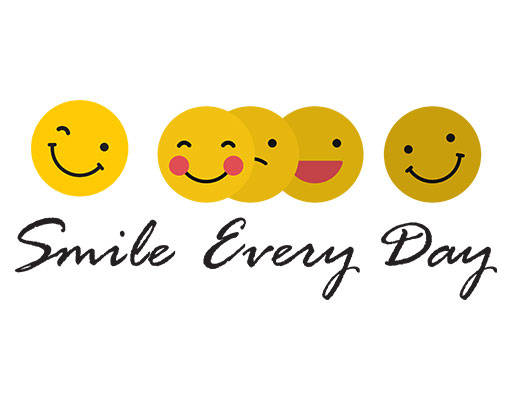 微笑表情矢量卡通表情手写英文字母矢量