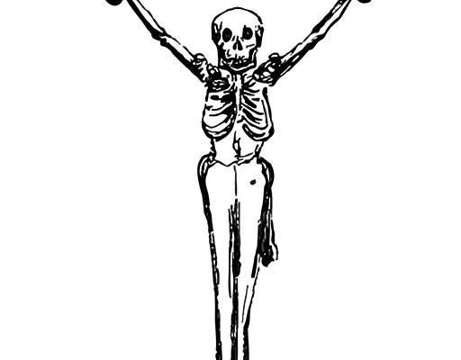 开枪的骷颅头矢量手绘卡通骷髅简笔卡通矢量