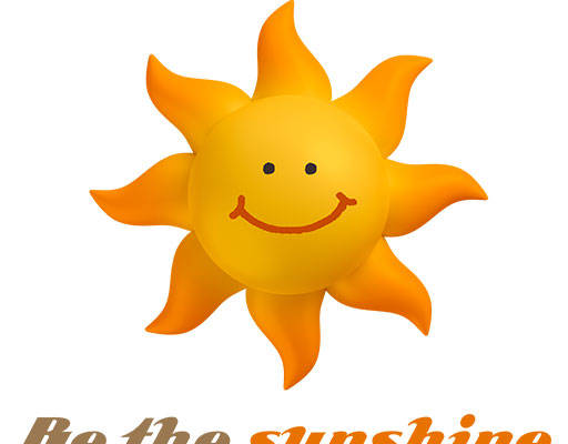 卡通太阳矢量手绘卡通太阳立体太阳微信表情矢量