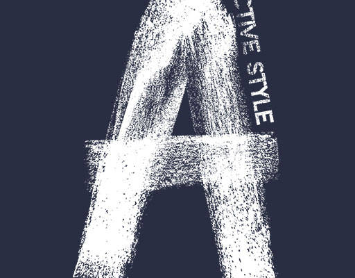 英文字母A图案破碎英文字母简约文字图案涂鸦英文字母