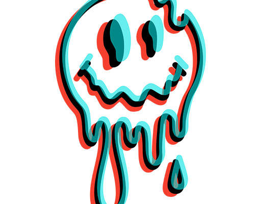 微笑表情矢量手绘卡通表情彩色表情涂鸦卡通矢量