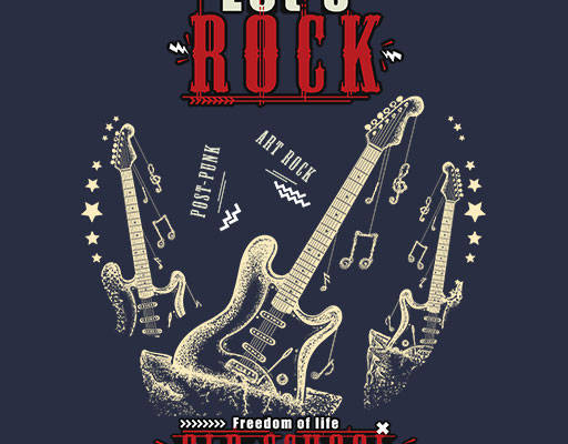 手绘吉他矢量手写英文字母矢量简约吉他