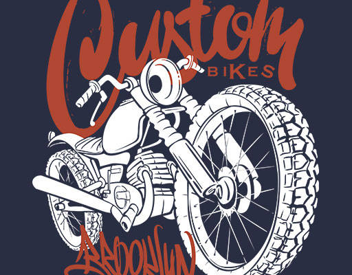 手写英文字母矢量卡通摩托车矢量手绘摩托车