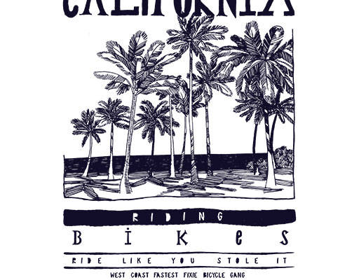 卡通树木矢量手绘树木椰子树矢量手写英文字母矢量