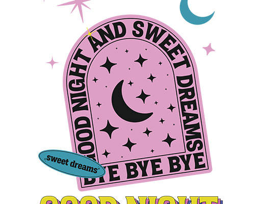 卡通英文字母矢量简约文字矢量月亮图案