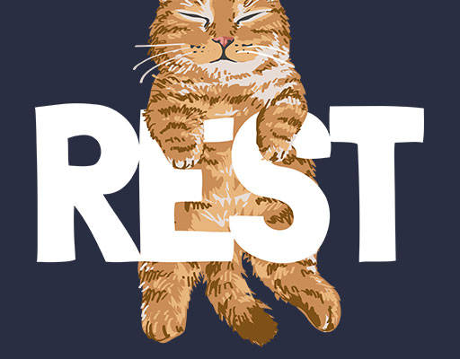 卡通猫咪矢量手绘卡通动物英文字母矢量简约卡通猫橘猫矢量