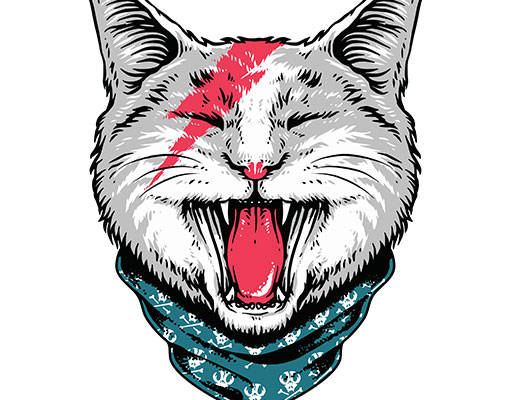 卡通猫咪头像矢量手绘猫头简约卡通动物头像