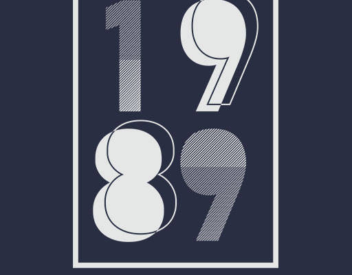 数字字母矢量简约数字矢量英文字母矢量1989数字矢量