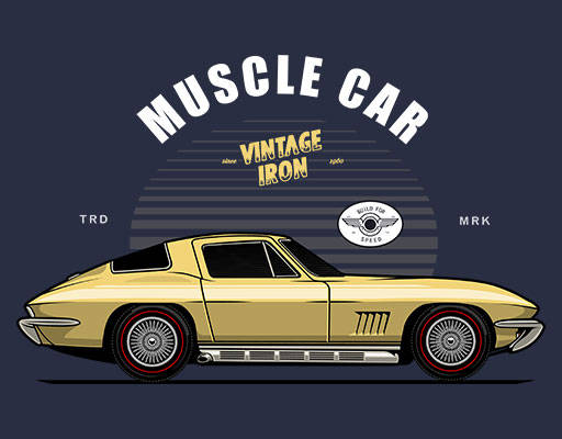 卡通小轿车矢量手绘汽车跑车矢量