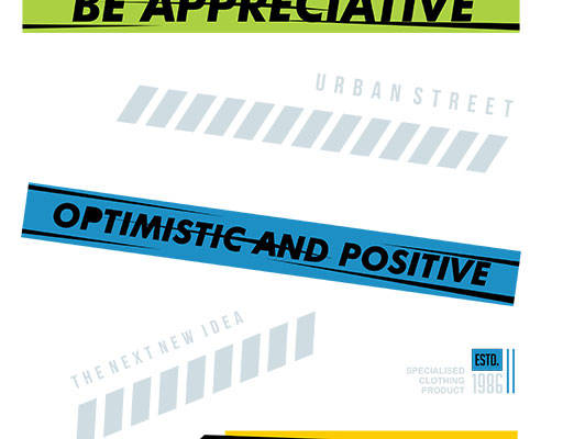 英文字母矢量线条图案彩色线条织带图案