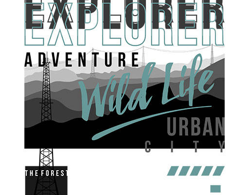 手写英文字母矢量山峰矢量文字线条矢量