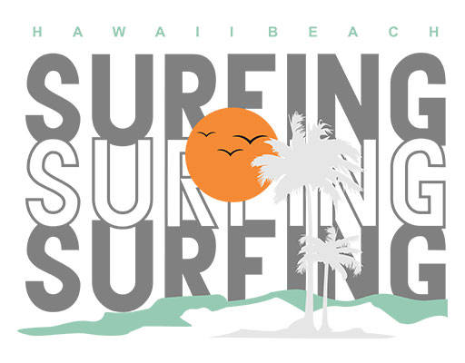 手写英文字母矢量简约文字矢量椰子树矢量