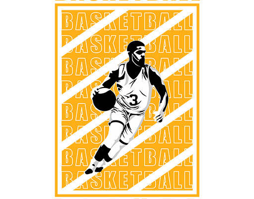 打篮球矢量人物人物剪影矢量手绘卡通男人运动男孩basketball