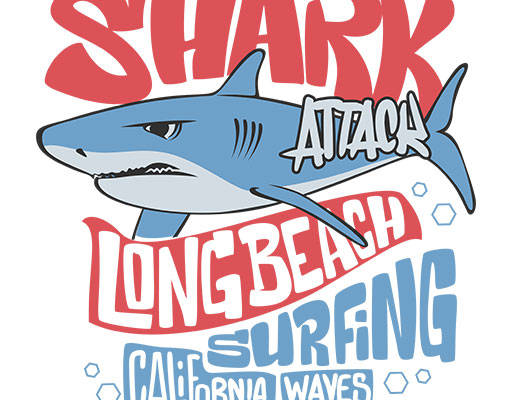 卡通鲨鱼矢量手绘卡通鲨鱼海洋生物矢量手绘鱼矢量